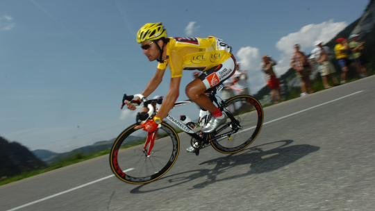 El ciclista Óscar Pereiro 