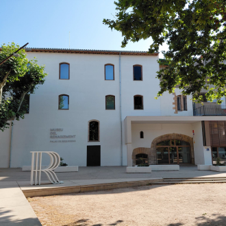 Façade of the Renaissance Museum in Molins de Rei Façade of the Renaissance Museum in Molins de Rei
