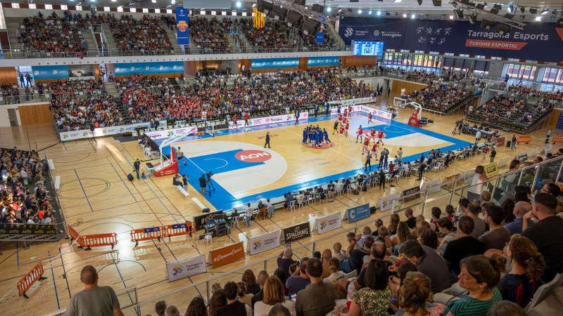 Partit de bàsquet a Tarragona