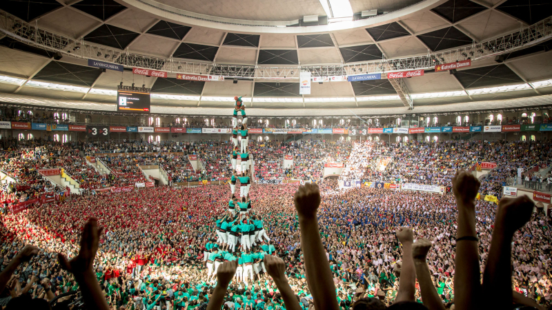 Concurs de castells a Tarragona. Autoria: David Oliete
