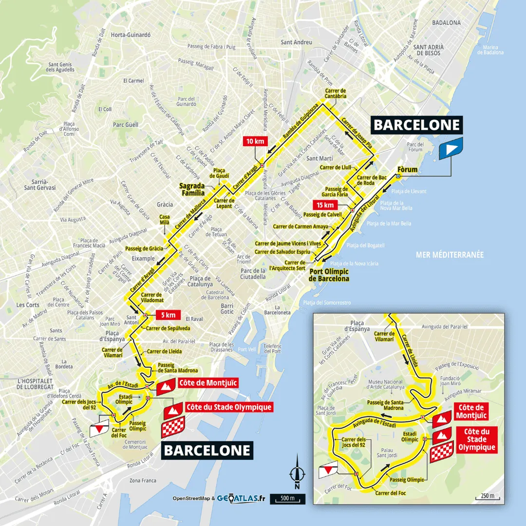Mapa del recorregut de l'etapa 1