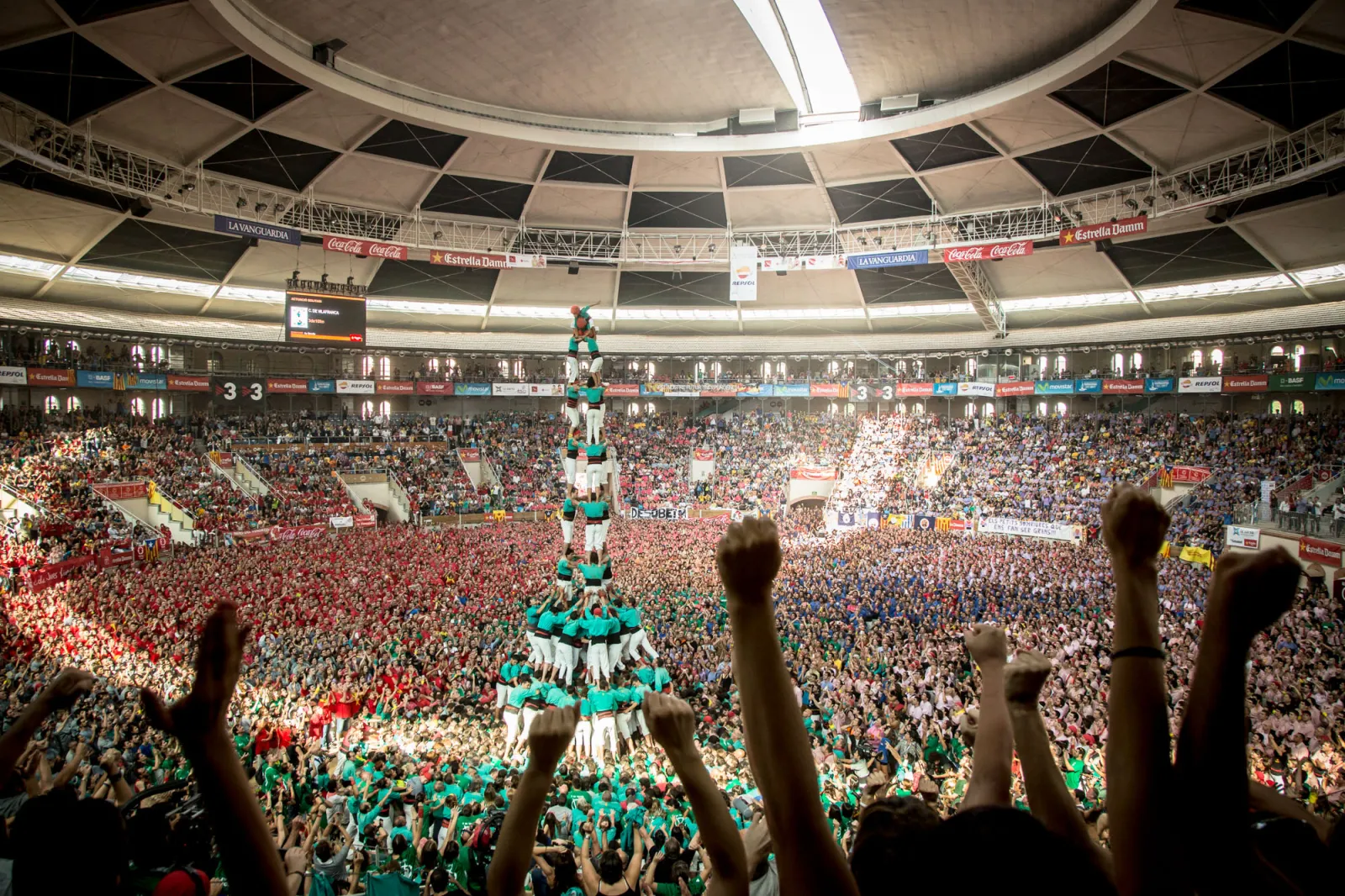 Concurs de castells a Tarragona. Autoria: David Oliete