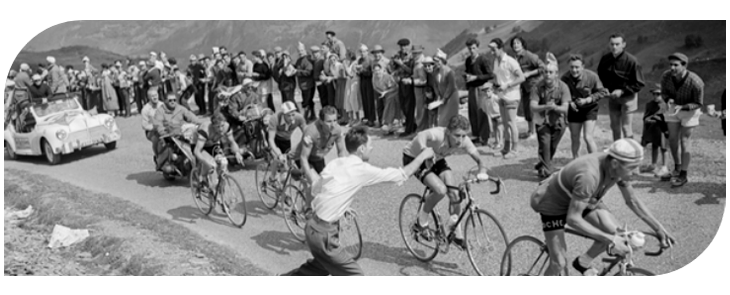 Ciclistes participant en el Tour de 1957